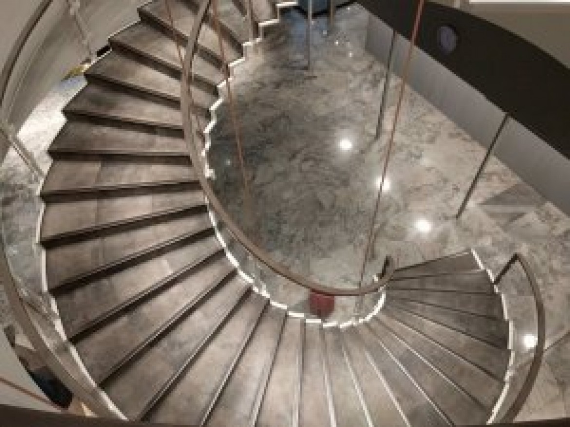 Hotel Royal in Copenhagen, first time I applauded to a staircase. Leather